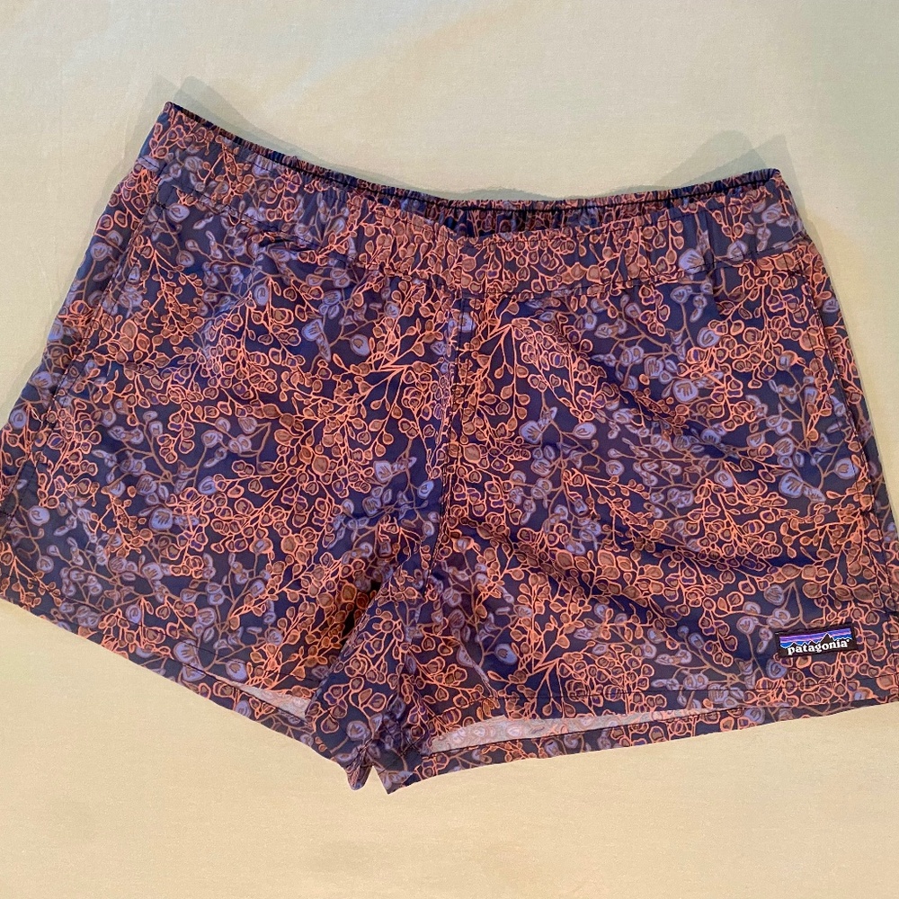 Botanical Print Patagonia Shorts Size Small